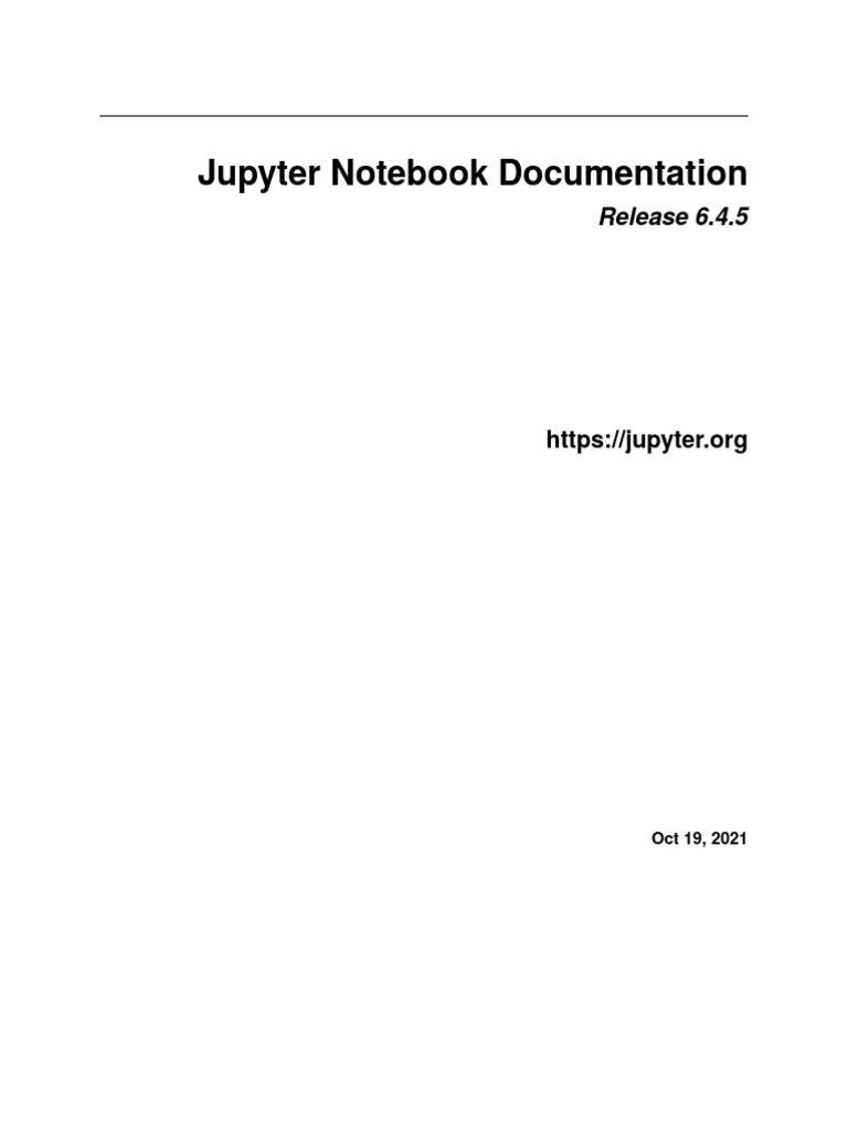 Jupyter Notebook Readthedocs Io En V6.4.5 | PDF | World Wide Web ...