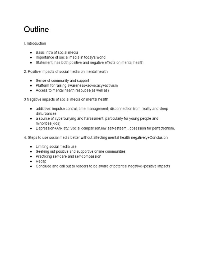 Impact Of Social Media On Mental Health | PDF | Social Media | Popular Culture & Media Studies