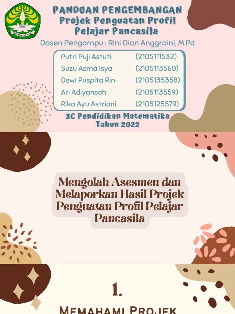 KEL 7 - Panduan Pengembangan Projek Penguatan Profil Pelajar Pancasila | PDF