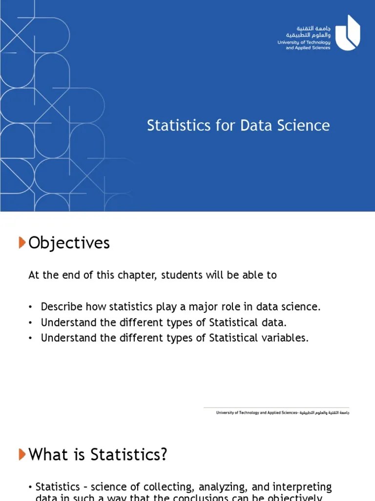Statistics For Data Science | PDF | Standard Deviation | Statistics
