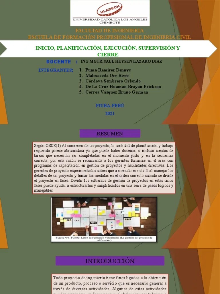 Diapositiva De Gestion De Proyectos | PDF | Planificación | Planificación Estratégica