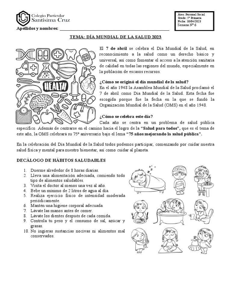 Día Mundial De La Salud | PDF