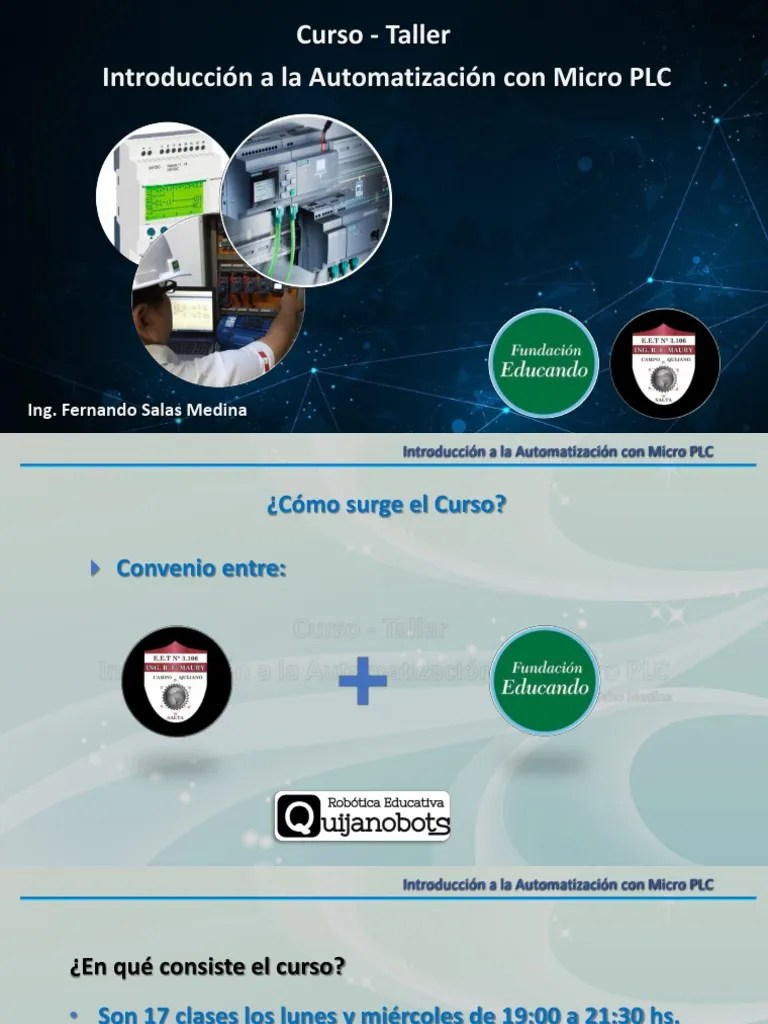 Clase 01 | PDF | Automatización | Controlador Lógico Programable