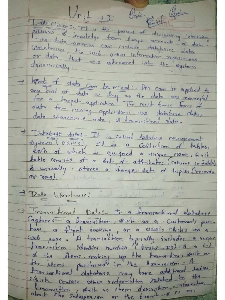 Data Mining Notes | PDF