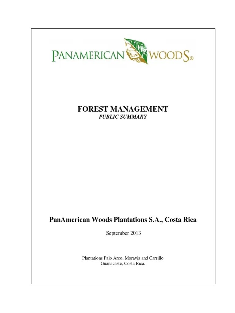 Forest Management | PDF