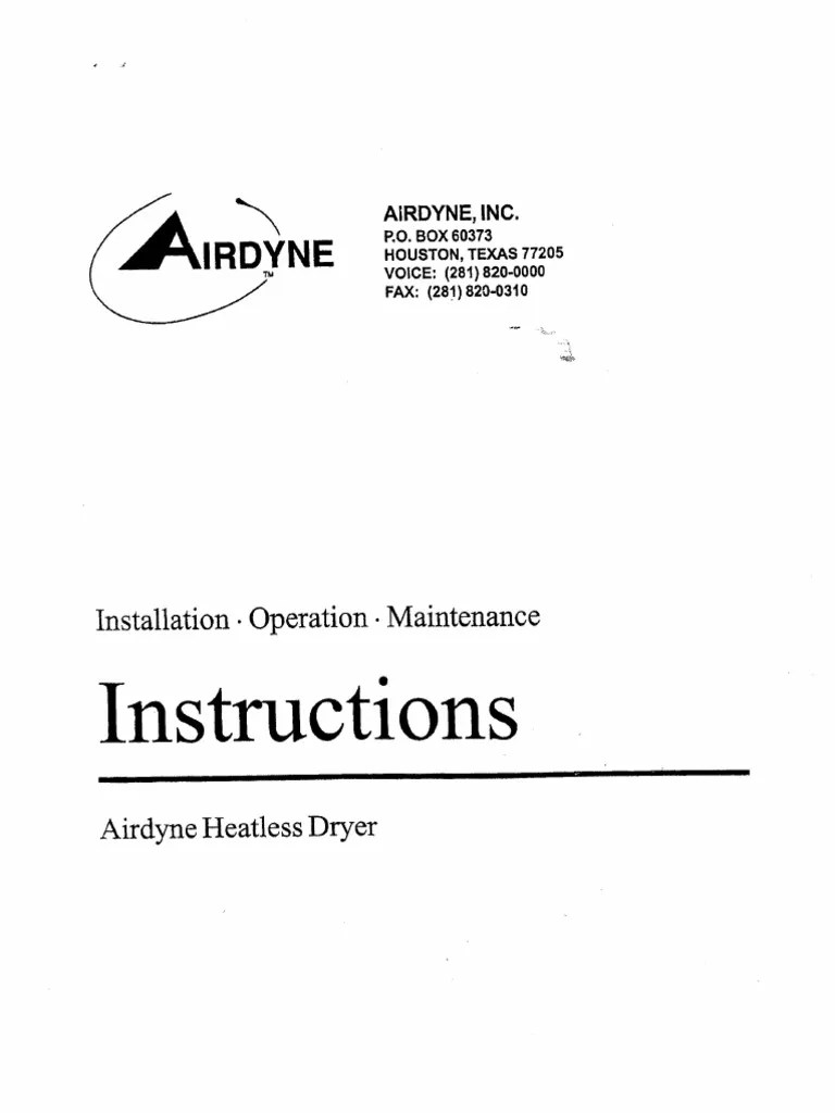 Manual Secadora | PDF