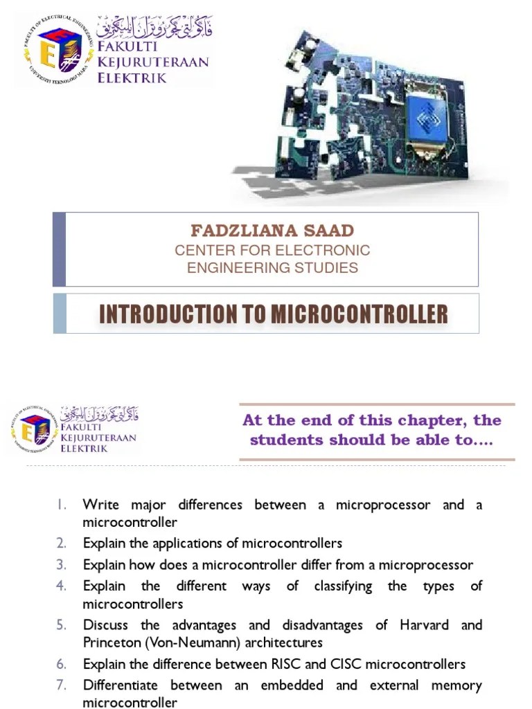 5.1 -Microcontroller And Microprocessor Architecture | PDF ...