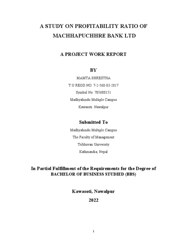 Research Report | PDF | Return On Equity | Equity (Finance)