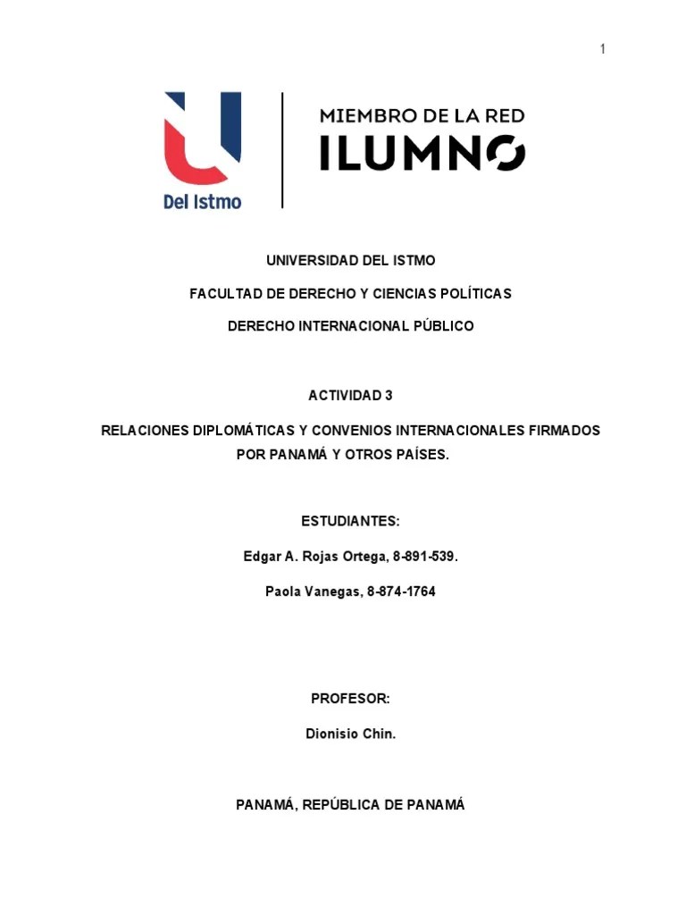 ACTIVIDAD 3 Convenios Y Tratados. | PDF