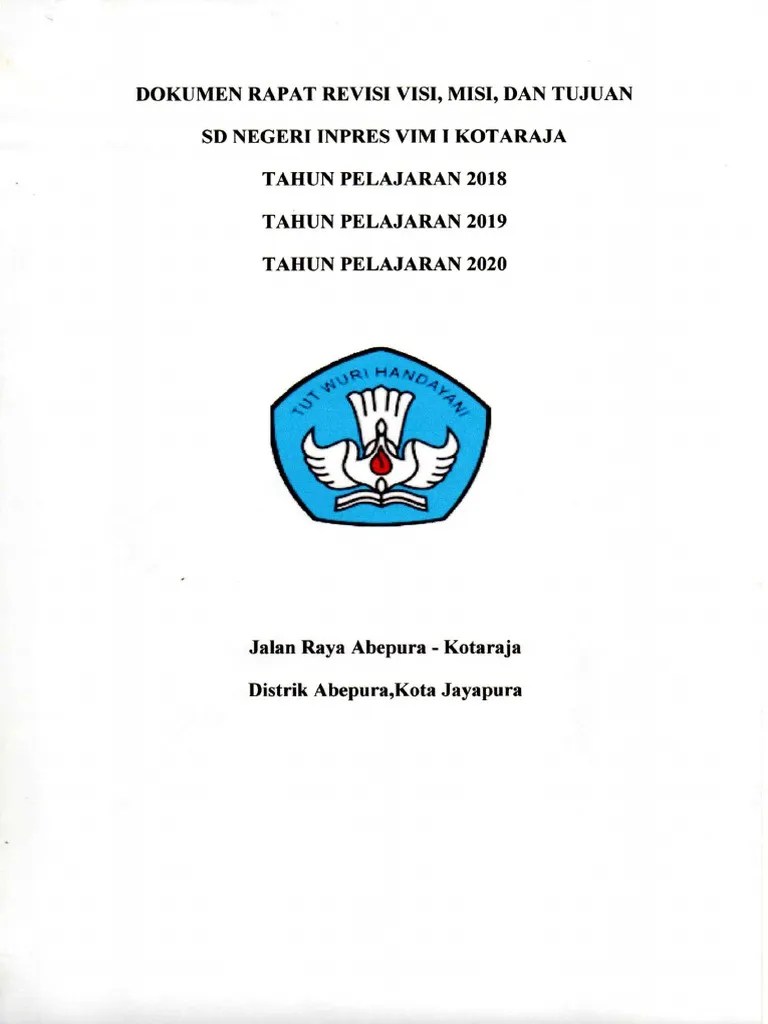 Dokumen Visi Misi Versi Sebelumnya Dan Versi Setelah Perbaikan Berdasarkan Rekomendasi PDF | PDF