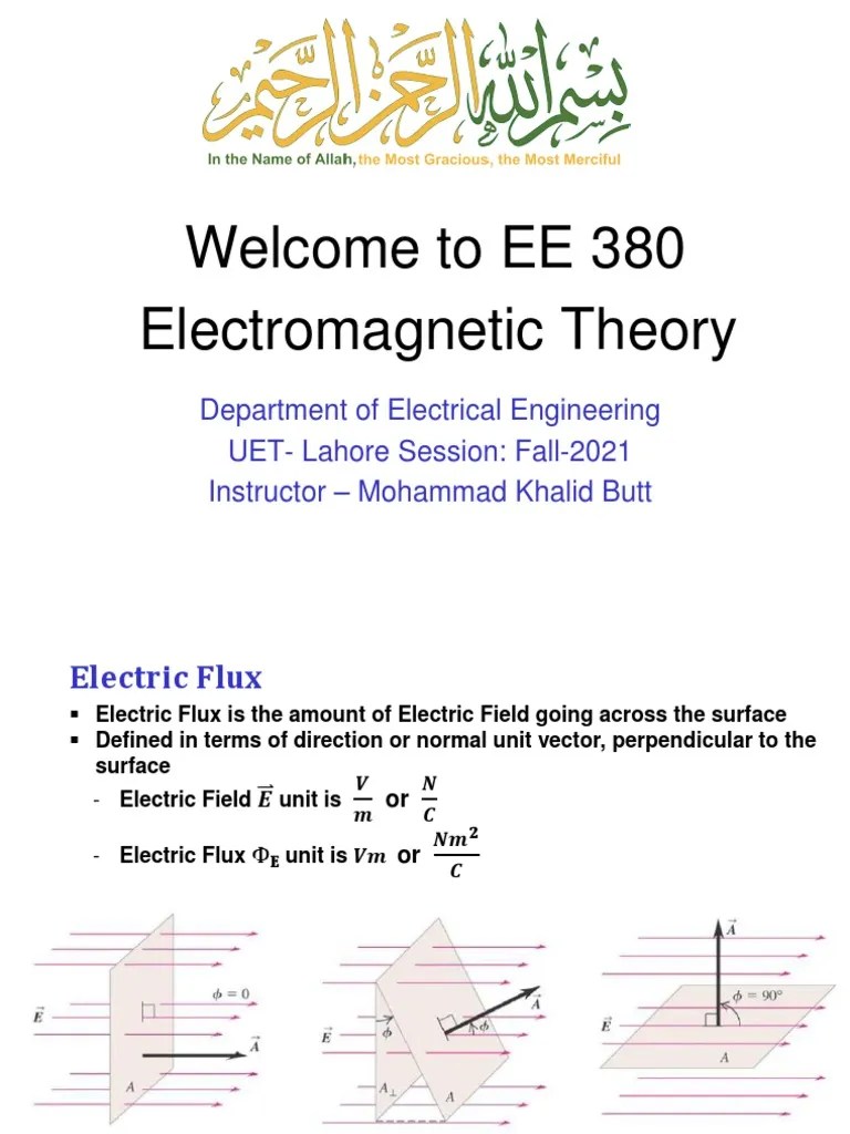 Electric Flux Density, Gauss Law, Divergence PDF | PDF