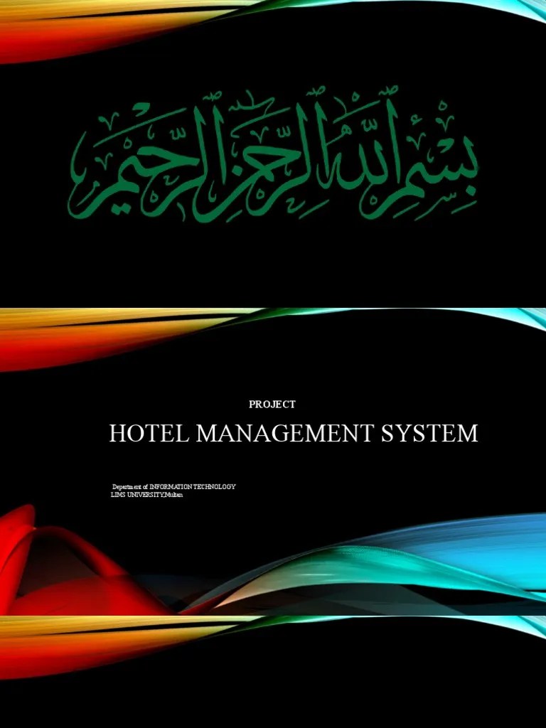 Presentation (Hotel Management System) | PDF
