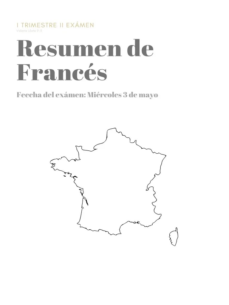 Resumen Francés II Examen | PDF