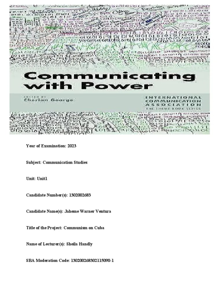 Communication Studies Intro Preface And Analysis | Download Free PDF ...