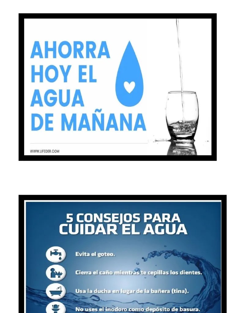 Cuidado Del Agua Carteles | PDF