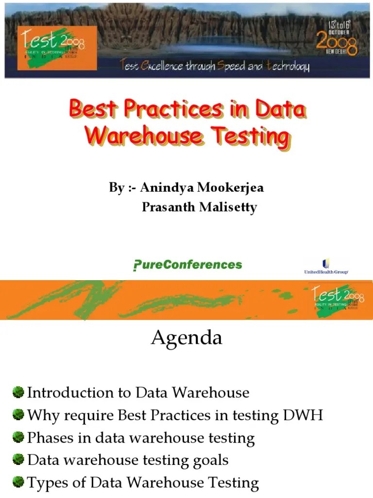 Best Practices In Data Warehouse Testing GOOD | PDF | Data Warehouse ...