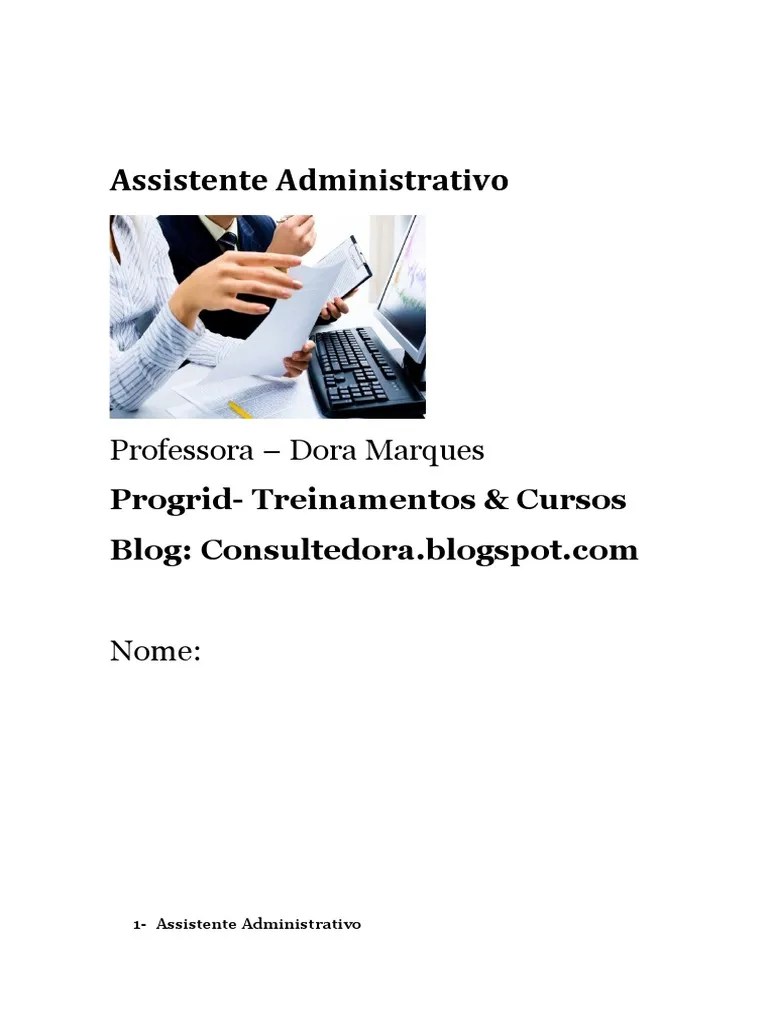 Apostila Atualizada Assistente Administrativo | PDF