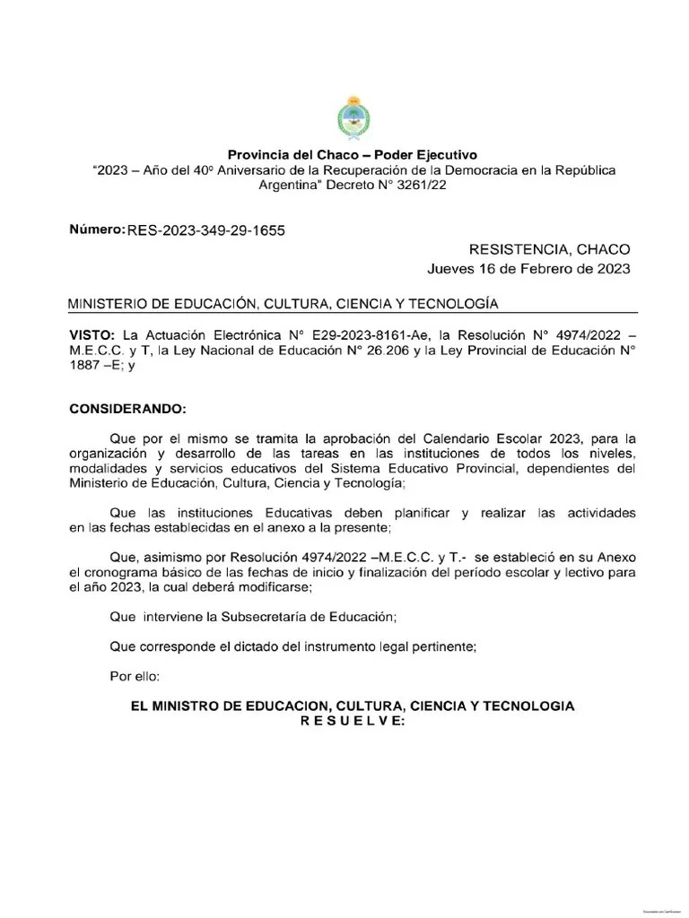 Calendario Escolar 2023 PDF | PDF