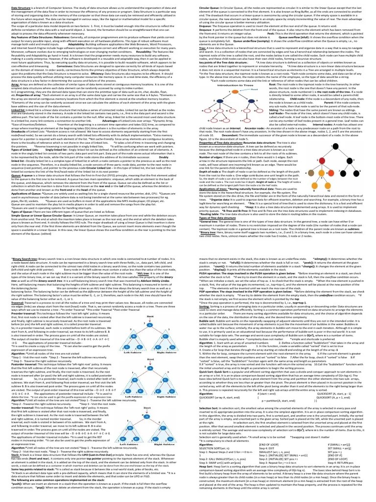 DSA | PDF | Queue (Abstract Data Type) | Theoretical Computer Science