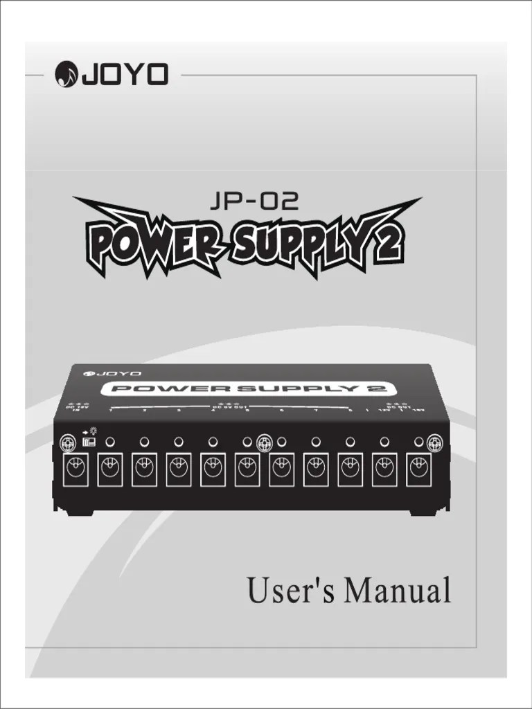 JP-02 说明书Manual | PDF
