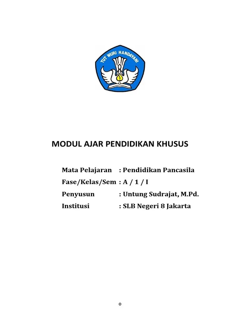 Modul Ajar Pancasila - Simbol Dan Sila-Sila Pancasila - Fase A | PDF