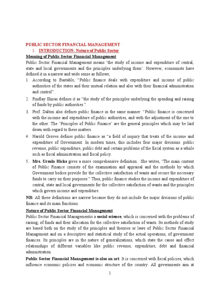 .Public Finance Notes - 1683175688000 | PDF | Externality | Public Finance