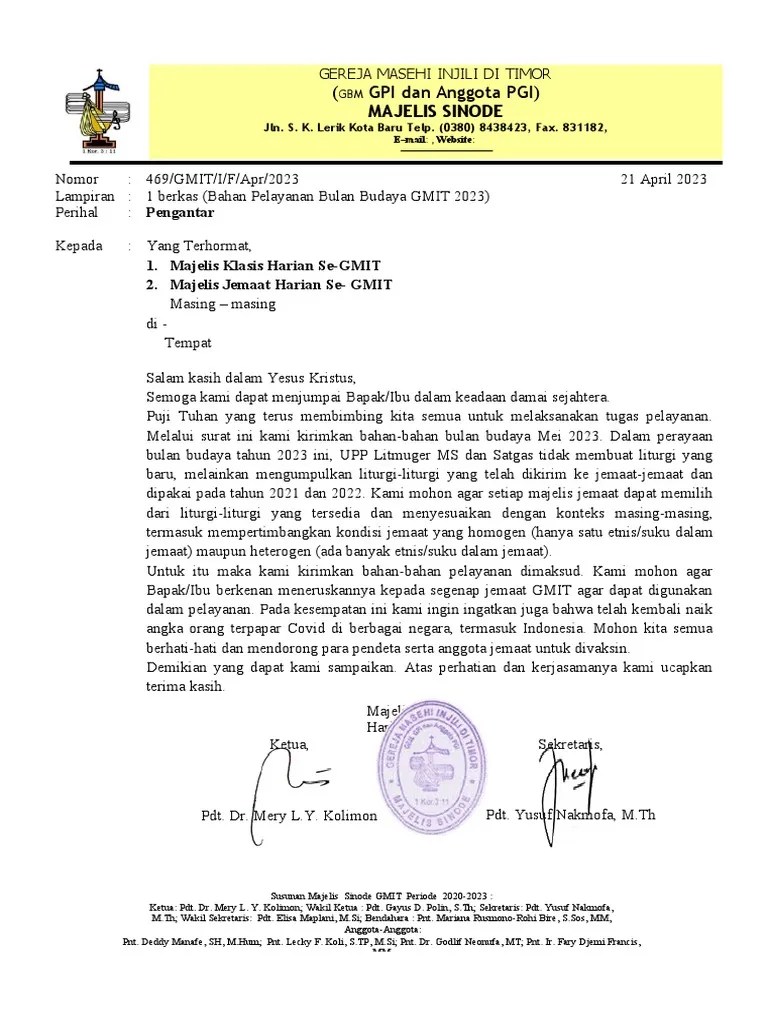 Pengantar Bahan Pelayanan Bulan Budaya 2023 | PDF