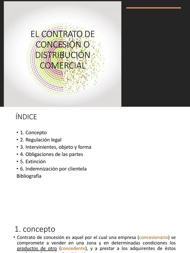 Contrato De Concesión | PDF | Business | Economias