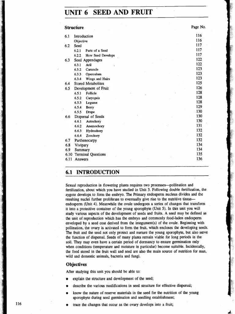 Seed Appendages And Dispersal Mechanisms | PDF | Seed | Fruit