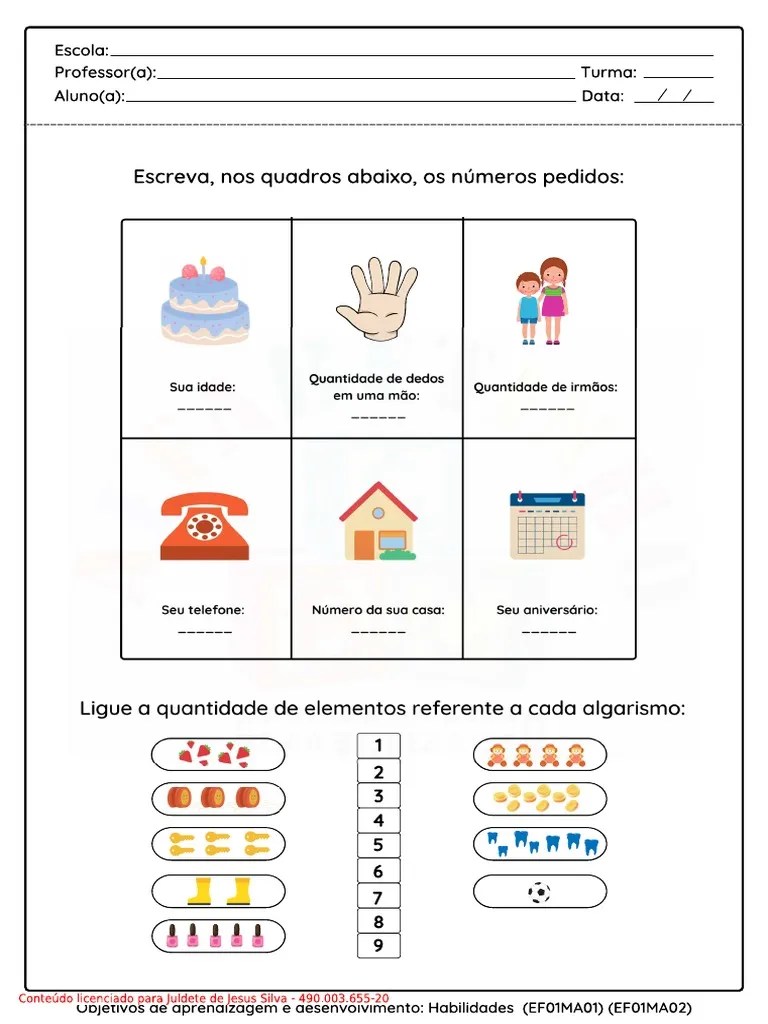 Matematica 1 Ano | PDF