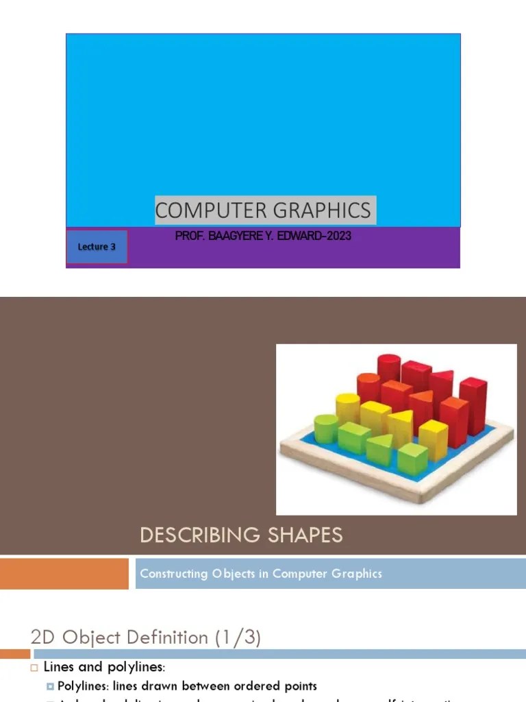 Representing 2D And 3D Shapes For Computer Graphics | PDF | Spline ...
