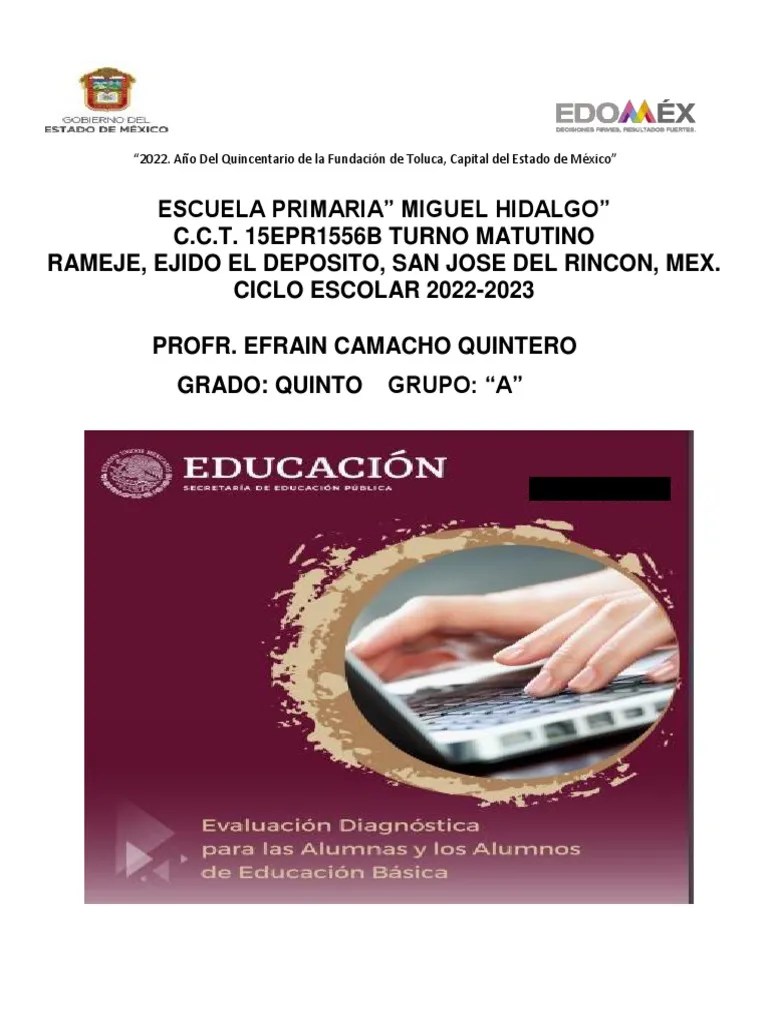 5º A Diagnostico PDF | PDF | Evaluación | Educación Primaria