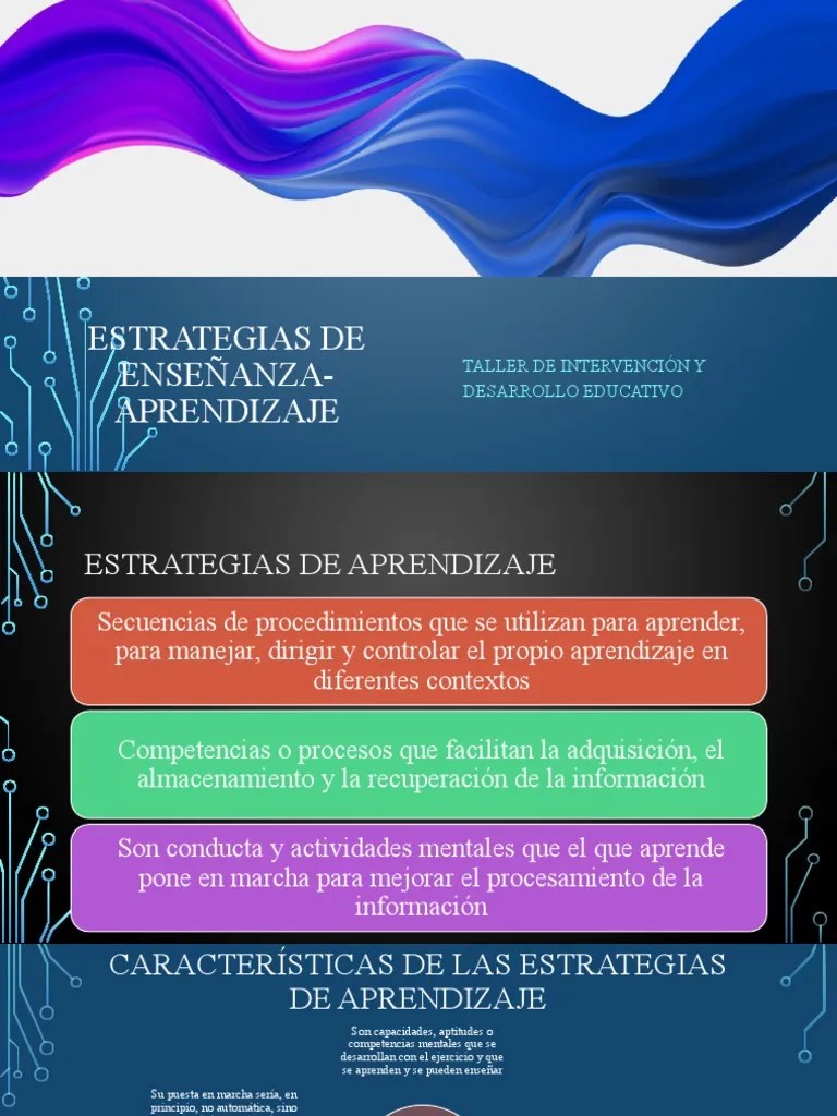 Estrategias Enseñanza Aprendizaje | PDF