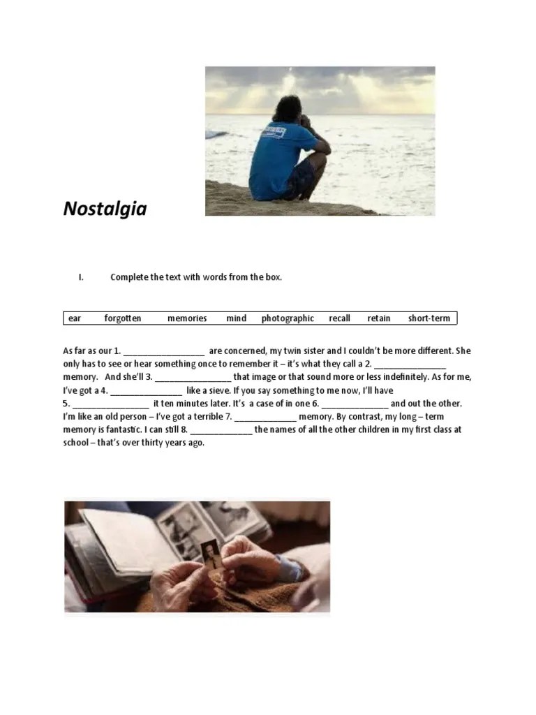 Nostalgia | PDF | Memory | Psychology