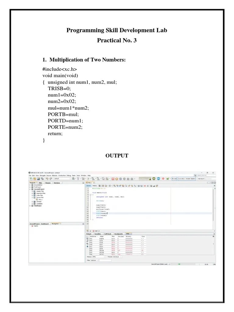 Programming Skill Development Lab Pr3 | PDF | Technology & Engineering