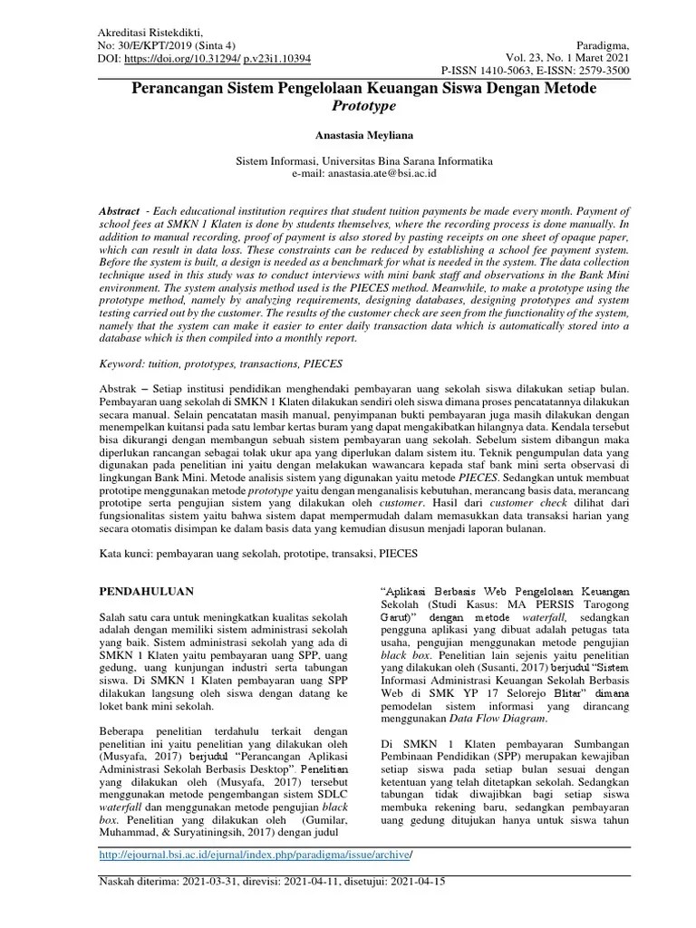 Perancangan Sistem Pengelolaan Keuangan | PDF