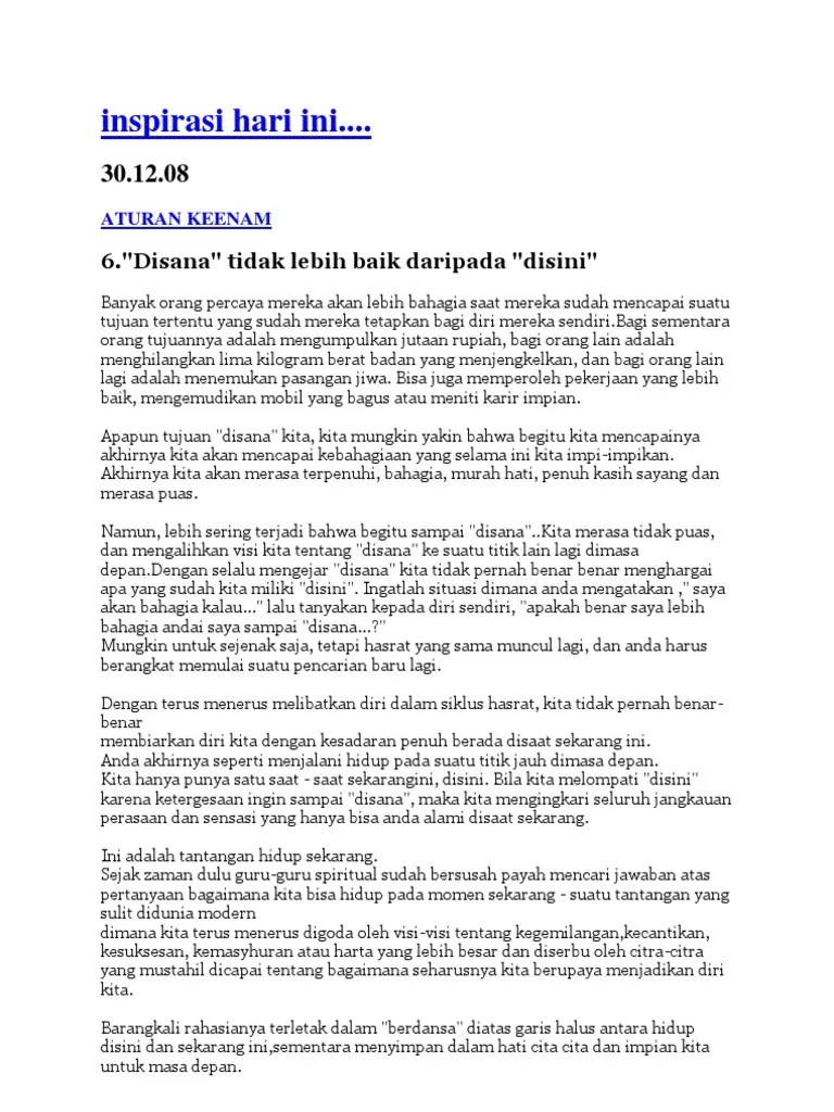 Inspirasi Hari Ini | PDF