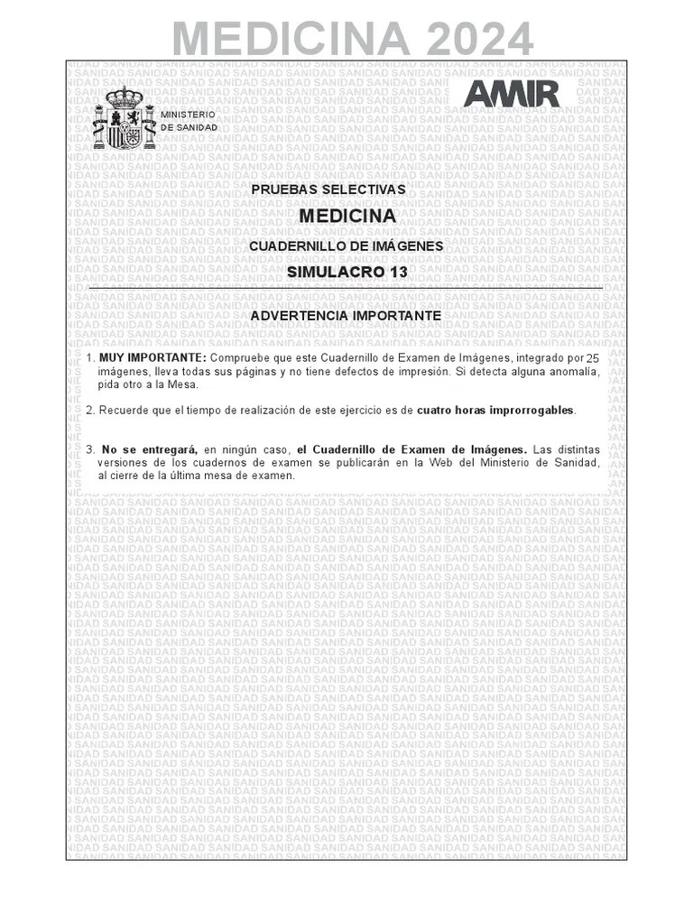 SIMULACRO 2024 Imágenes | PDF