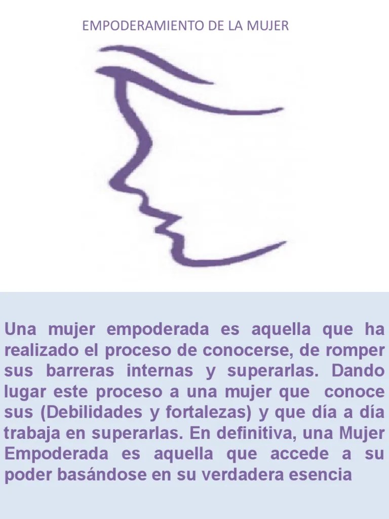 Presentación MUJER EMPODERAMIENTO | PDF
