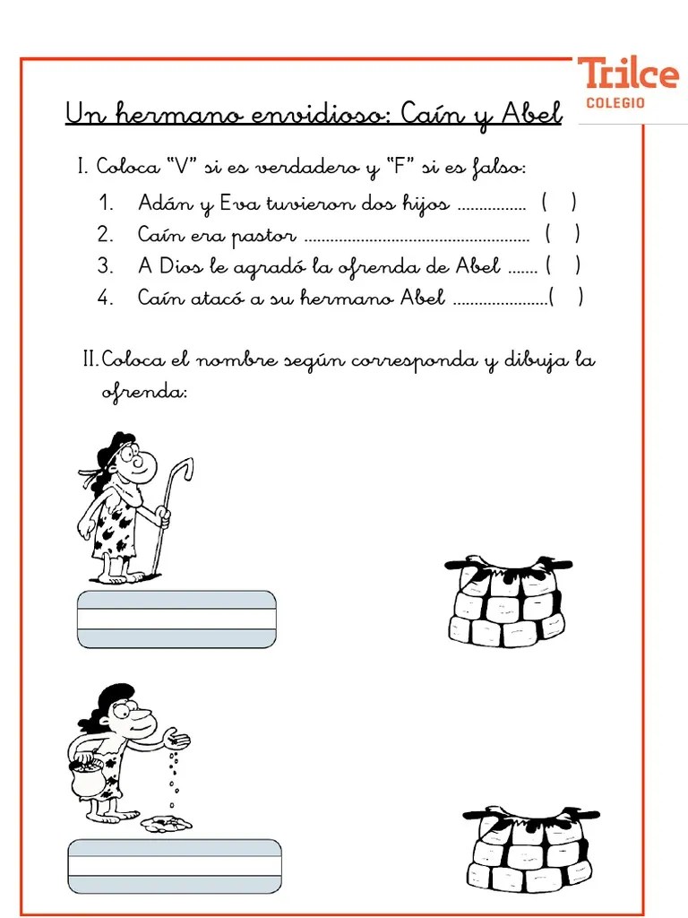 Ficha Caín Y Abel | PDF