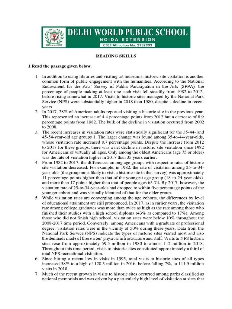 Reading Skills | PDF | Birds