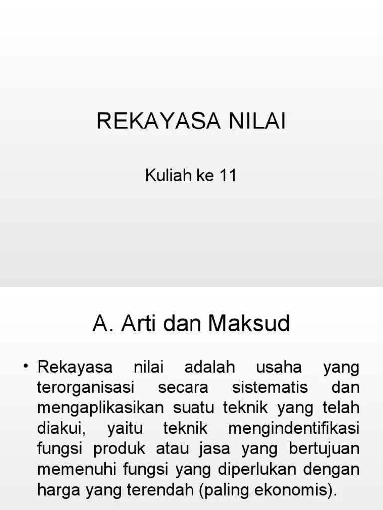 Value Engineering | PDF