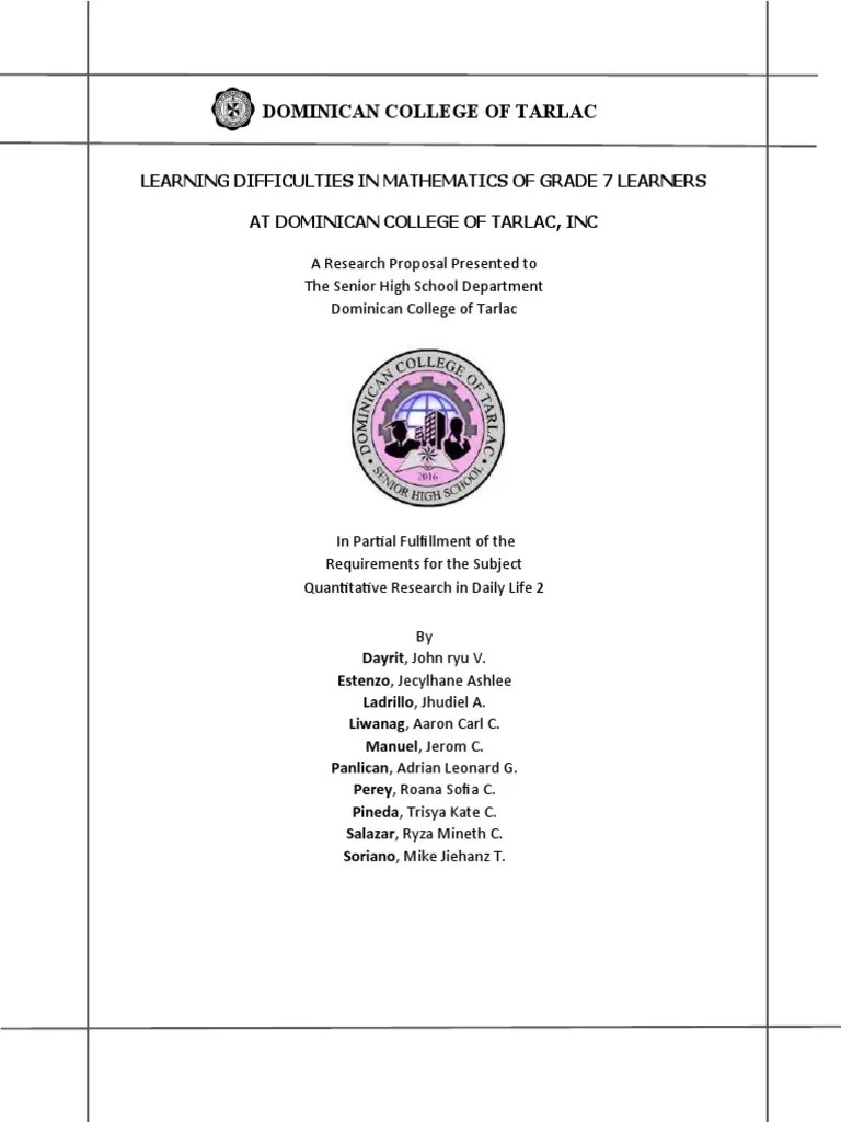 Learning Difficulties | PDF