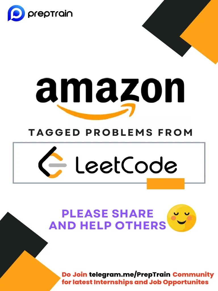 Amazon Tagged LeetCode Problems | PDF | Algorithms And Data Structures ...