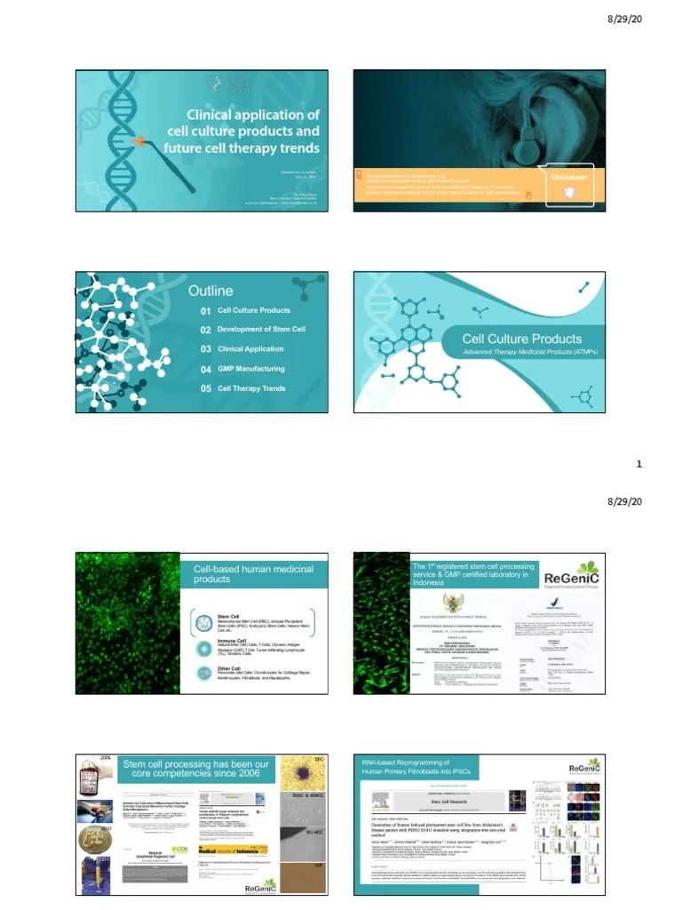 PDF Clinical Application Of Cell Culture Products And Future Cell Therapy Trends | Download Free ...