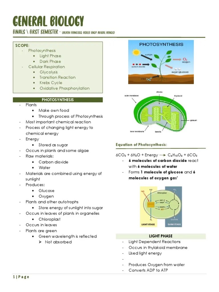 General Biology Reviewer | PDF