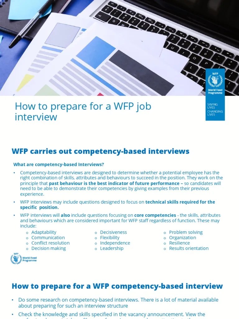 How To Prepare For A WFP Job Interview Competency Based 1674213958 | PDF | Competence (Human ...
