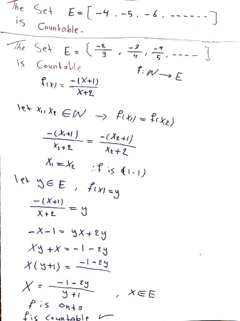 Mathematics - Real Analysys - Countable - Sup & Inf | PDF