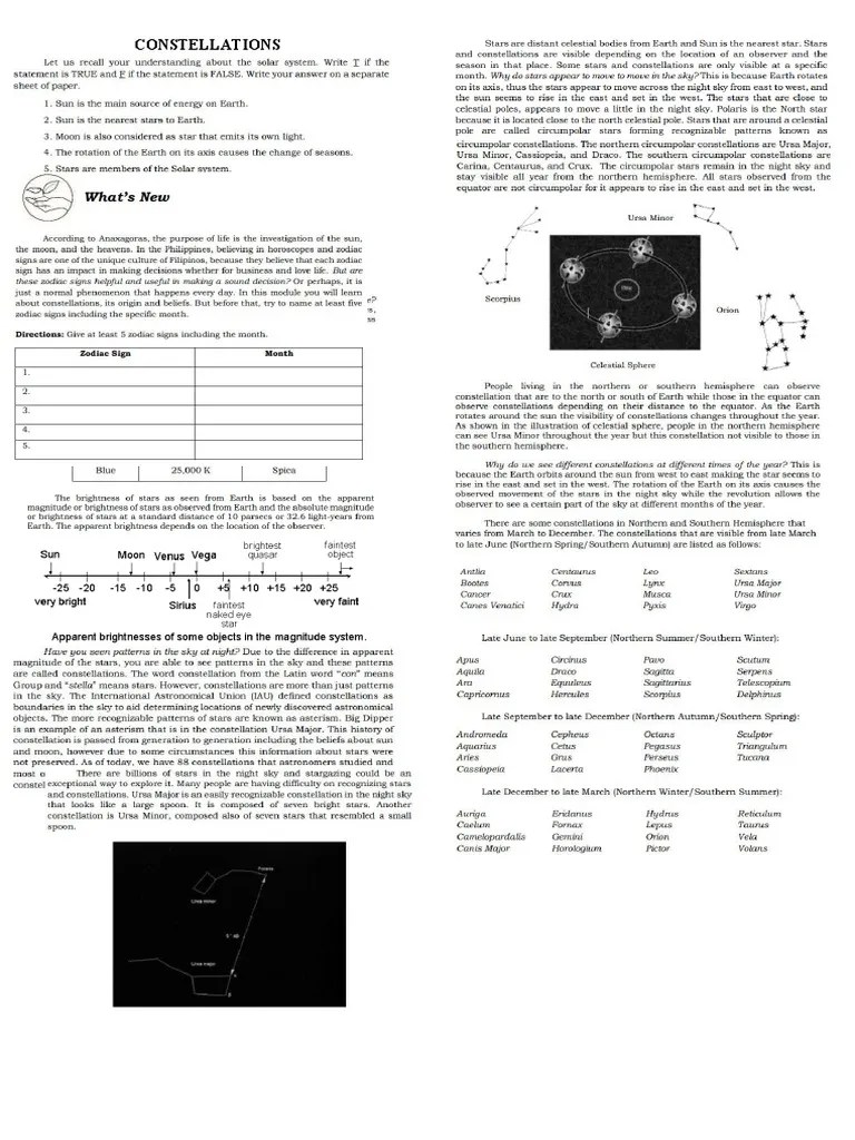 Constellations | PDF