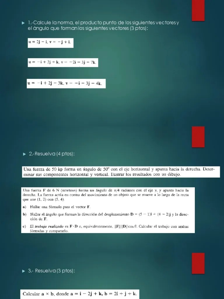 Vectores-Mecánica Clásica-Ejercicios | PDF